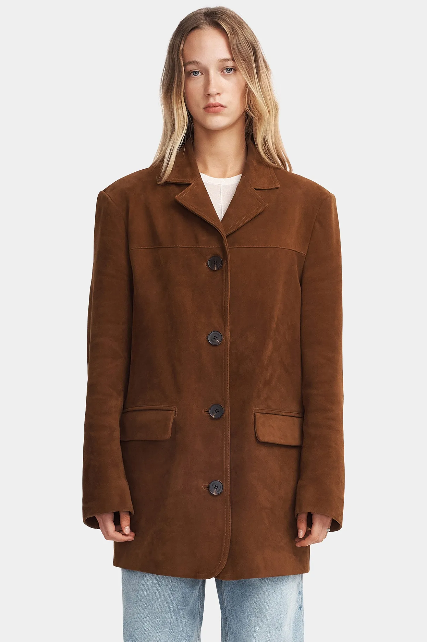 Lennox Suede Jacket Russet Suede
