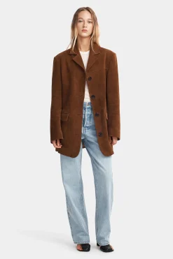Lennox Suede Jacket Russet Suede