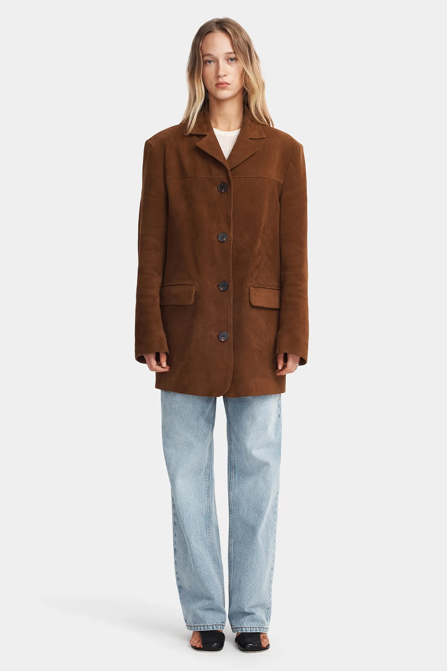 Lennox Suede Jacket Russet Suede