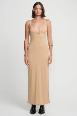 Leonardo Crochet Dress Golden Crochet