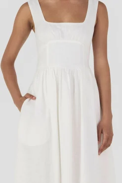 Leonay Midi Dress Ivory