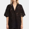Loretta Lace Shirt Cedarwood