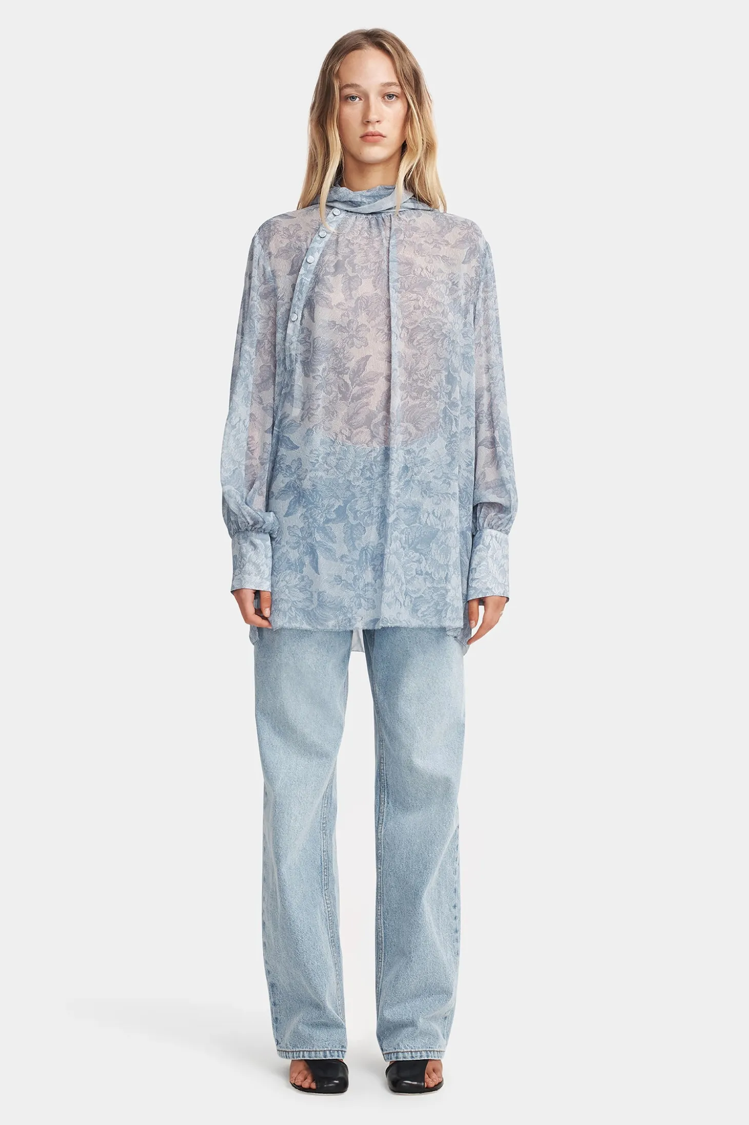 Louie Shirt Indigo Paisley