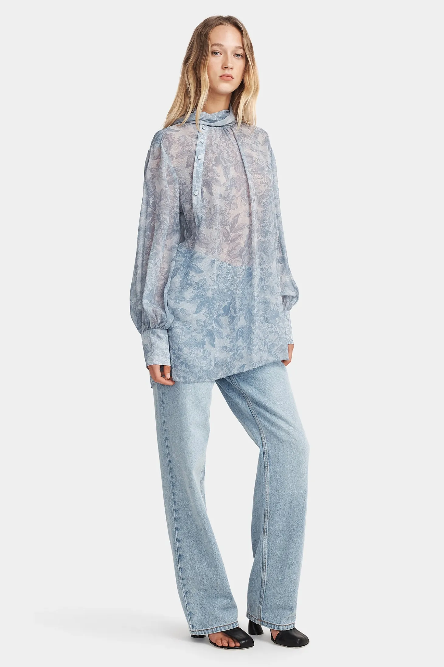 Louie Shirt Indigo Paisley