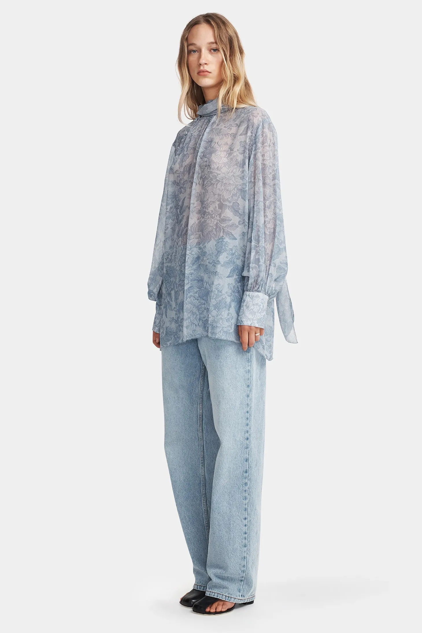 Louie Shirt Indigo Paisley
