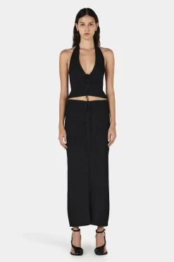 Lucio Knit Skirt Black
