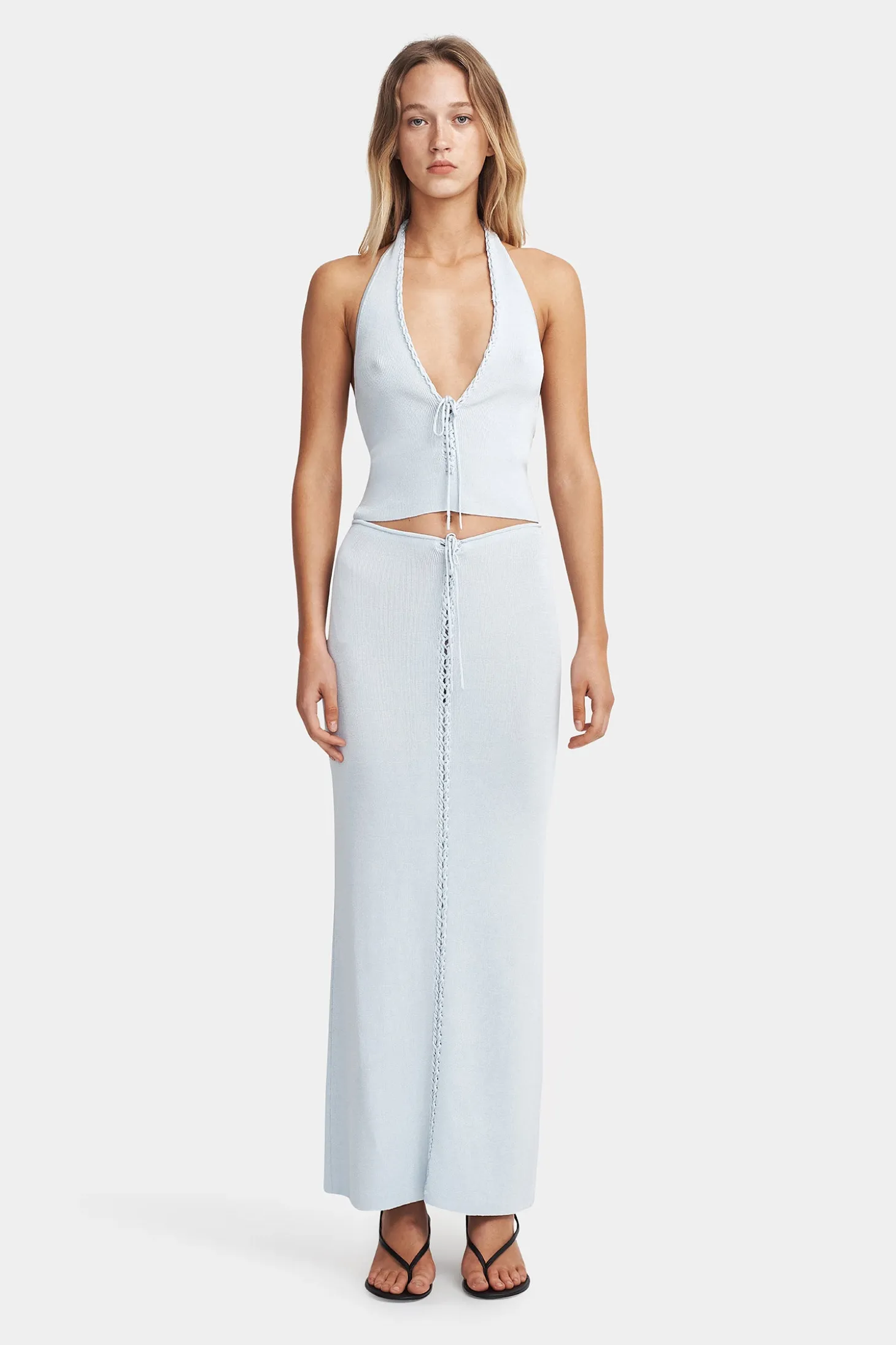 Lucio Knit Skirt Glacier