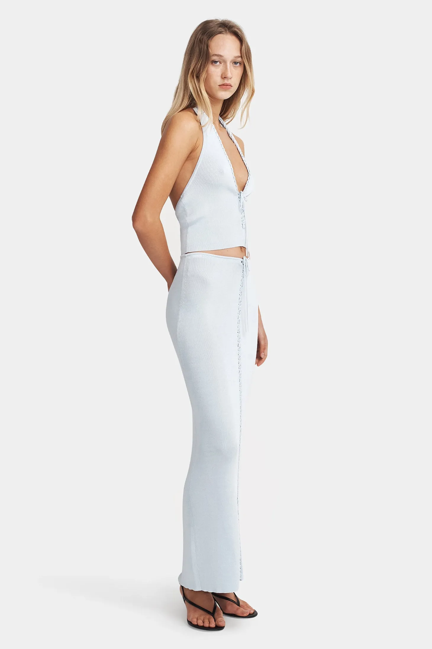 Lucio Knit Skirt Glacier