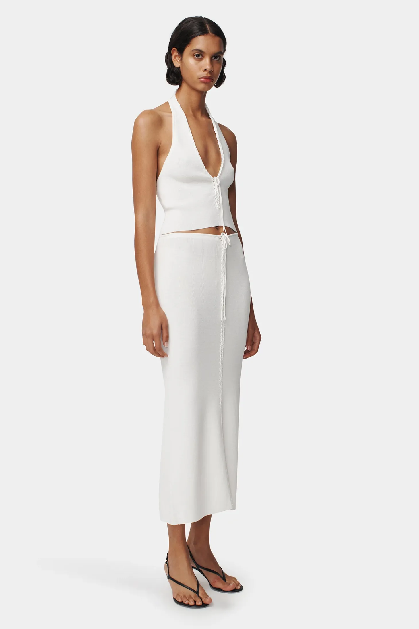 Lucio Knit Skirt Ivory