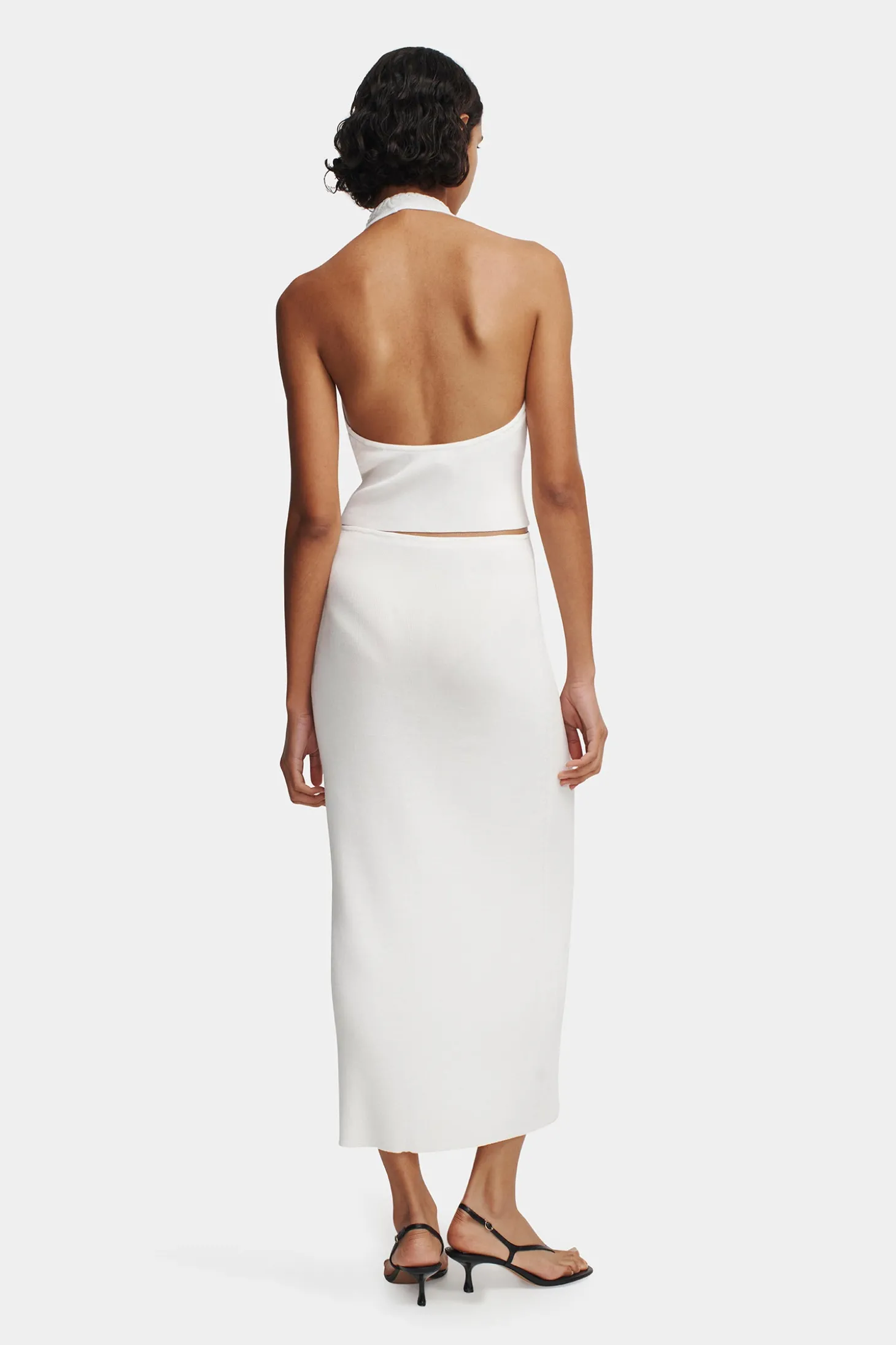 Lucio Knit Skirt Ivory