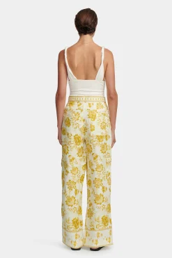 Luna Wide Leg Pant Golden Nectar