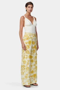 Luna Wide Leg Pant Golden Nectar