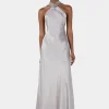Lunar Maxi Dress Silver