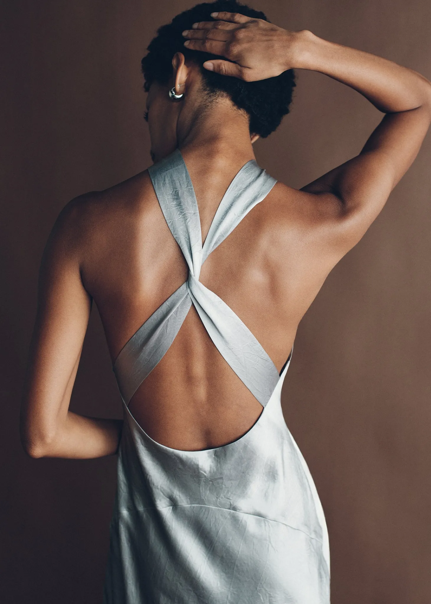 Lunar Maxi Dress Silver