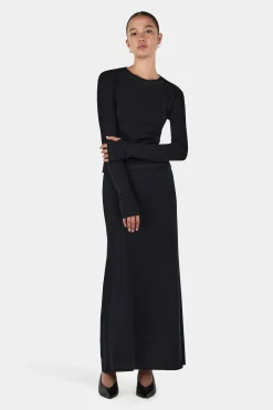 Lupe Wool Top Black