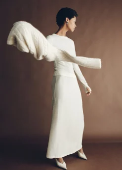 Lupe Wool Top Ivory