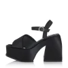 Lyla Heel Black Satin