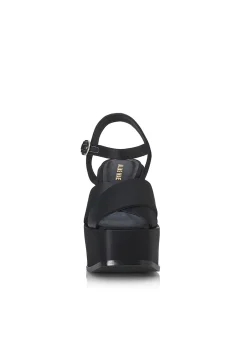 Lyla Heel Black Satin