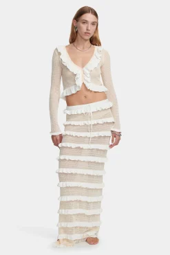 Mandy Knit Top Cream Pointelle