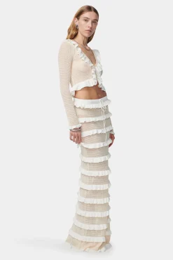 Mandy Knit Top Cream Pointelle