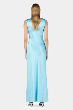 Marcelle Midi Dress Aqua