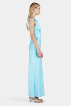 Marcelle Midi Dress Aqua