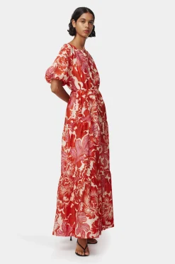 Margiela Maxi Dress Scarlet Garden