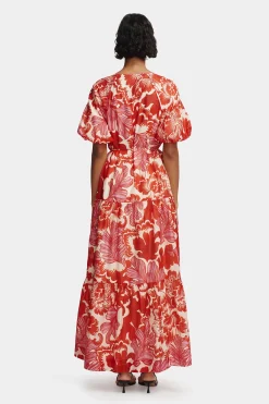 Margiela Maxi Dress Scarlet Garden
