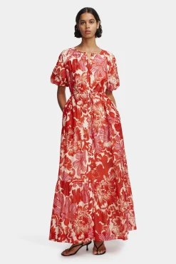 Margiela Maxi Dress Scarlet Garden
