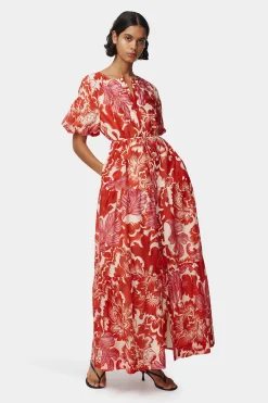 Margiela Maxi Dress Scarlet Garden