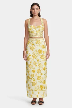 Marielle Midi Skirt Golden Nectar