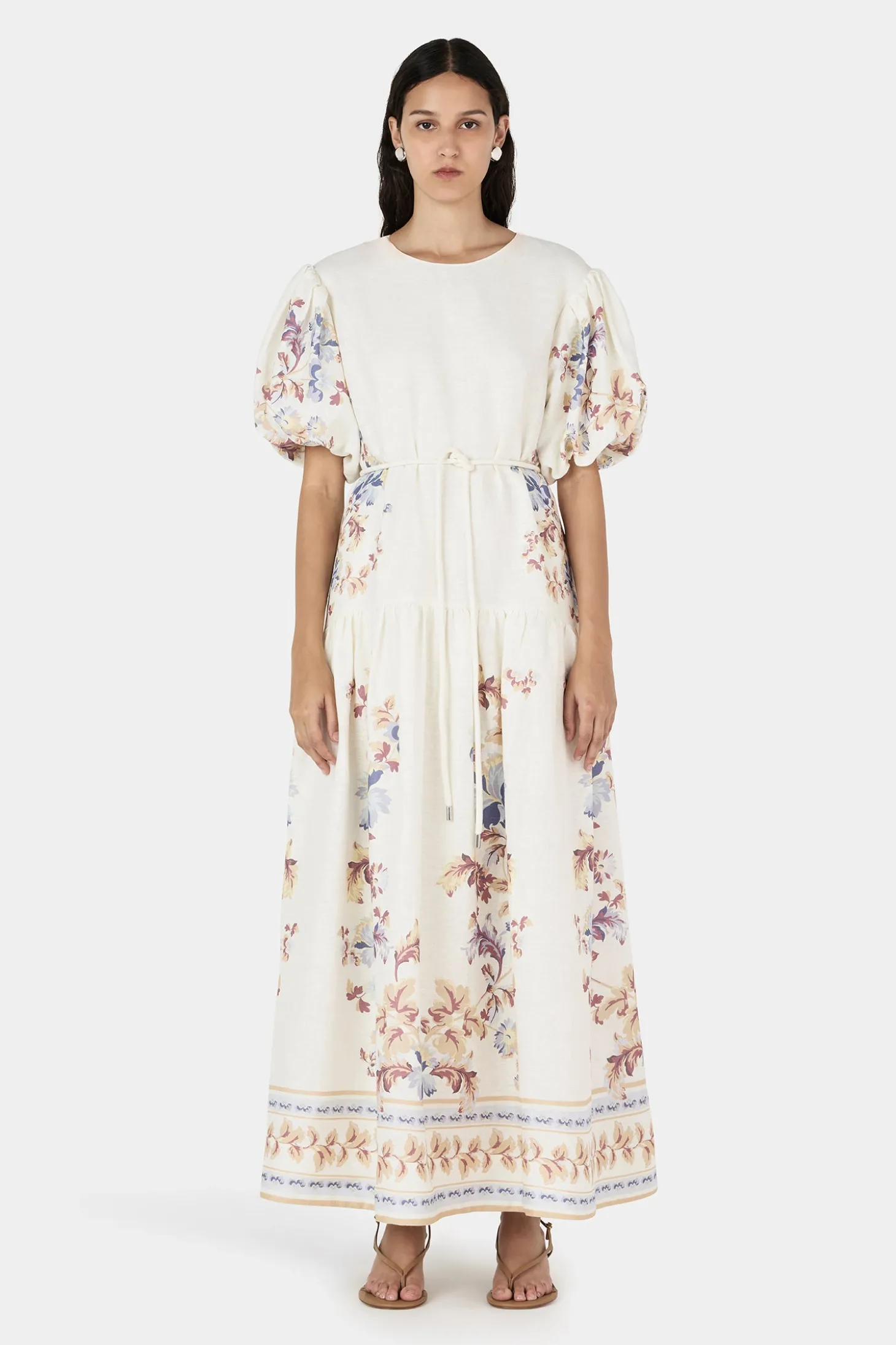 Michelle Linen Dress Hawaiian Tablecloth