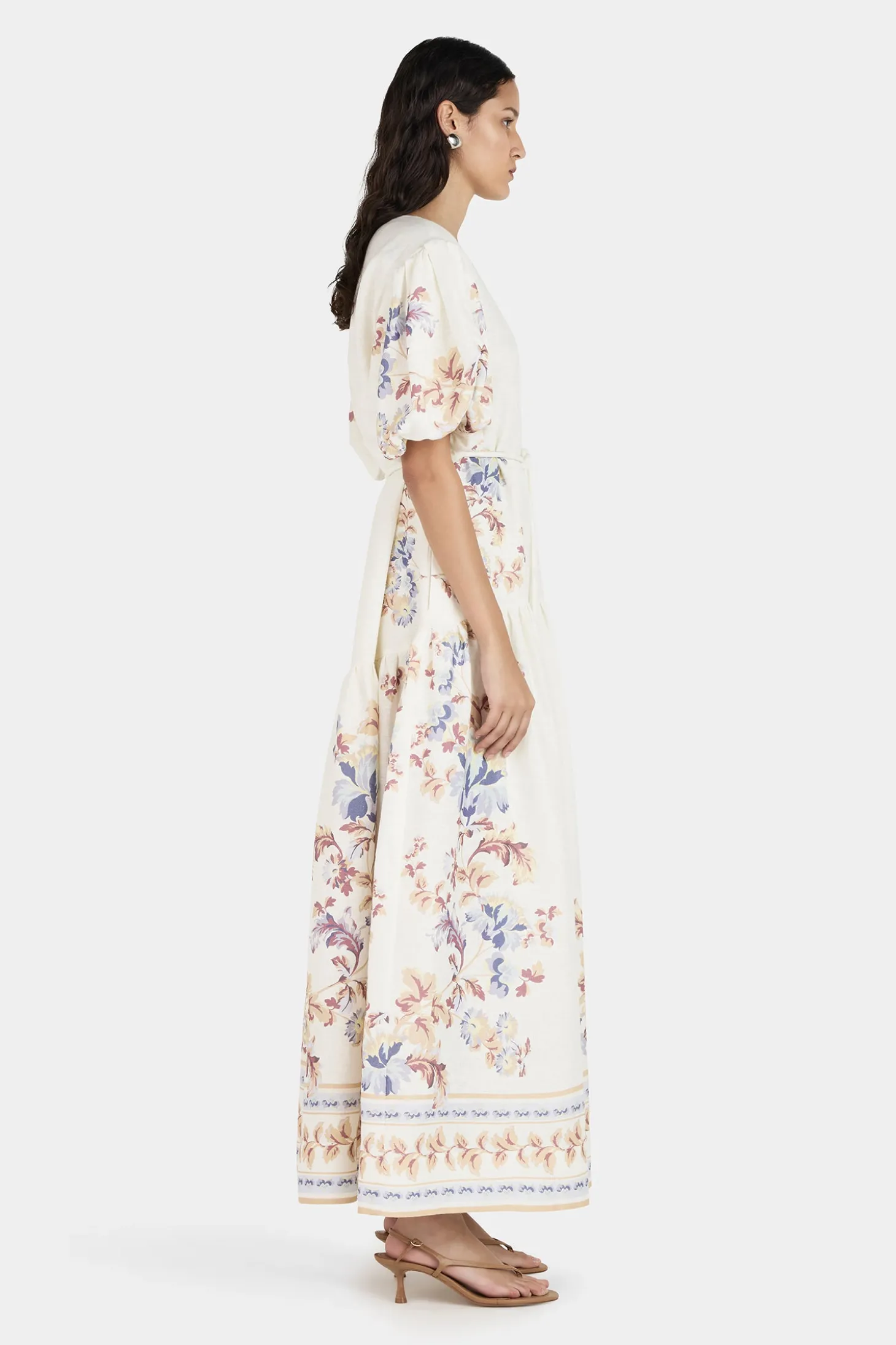 Michelle Linen Dress Hawaiian Tablecloth