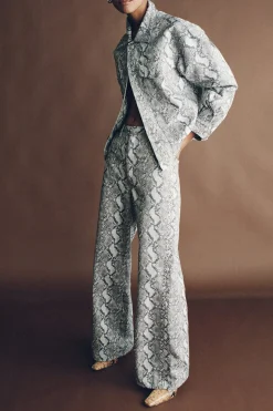 Montgomery Studded Jean Silver Python