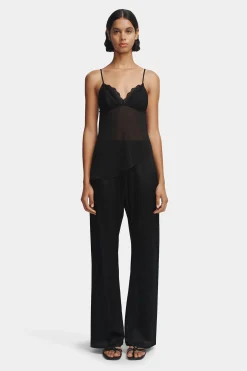Nash Silk Pant Black