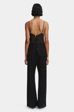 Nash Silk Pant Black