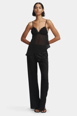 Nash Silk Pant Black