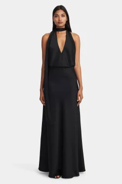 Nova Maxi Skirt Black