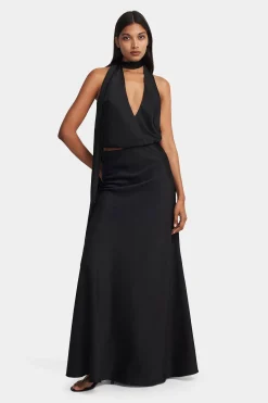 Nova Maxi Skirt Black