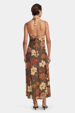Odessa Maxi Dress Moss Floral