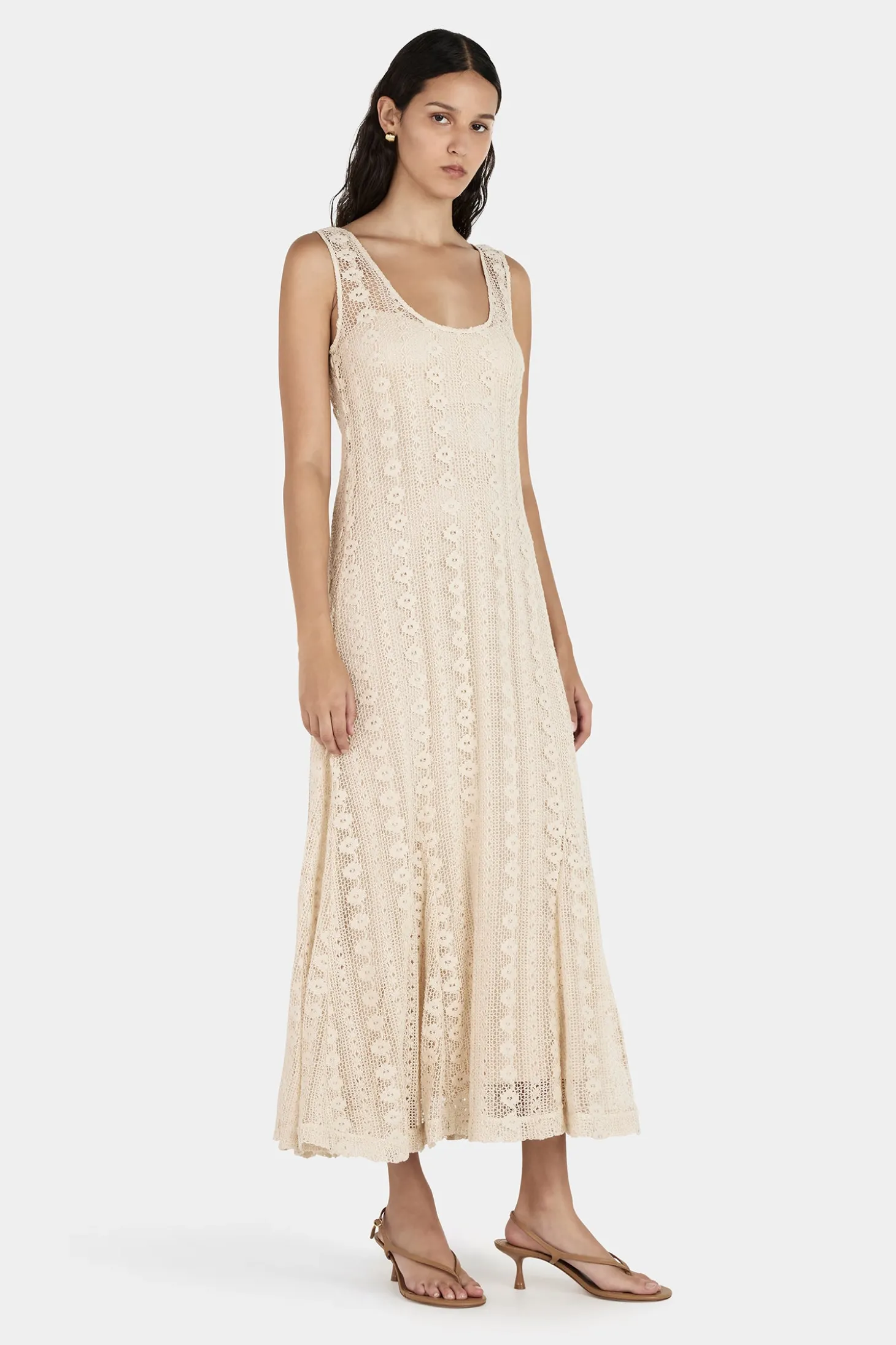 Olive Midi Dress Natural