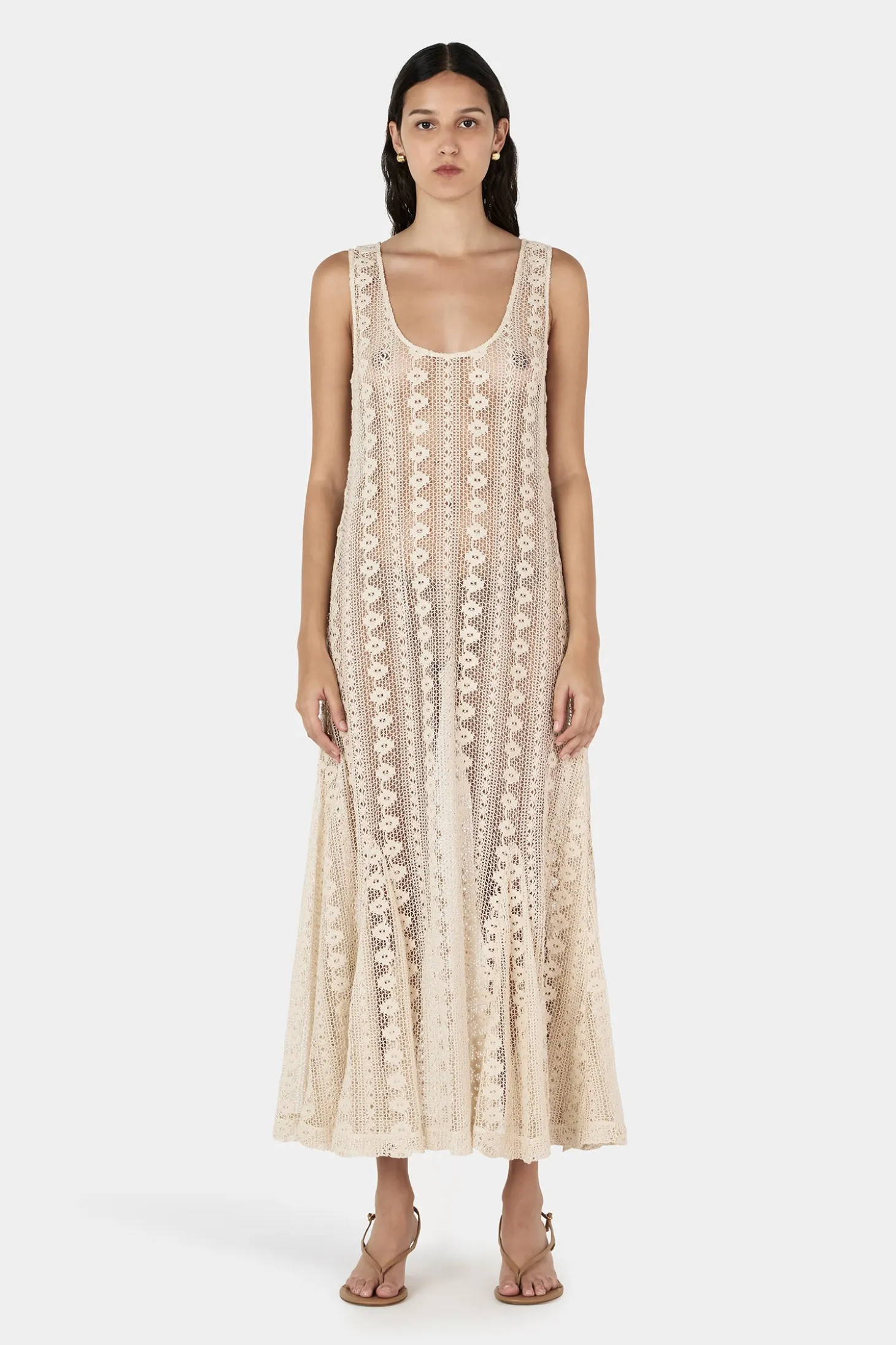 Olive Midi Dress Natural