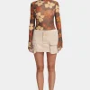 Ollie Denim Skirt Sand