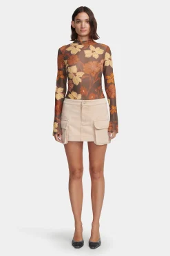 Ollie Denim Skirt Sand