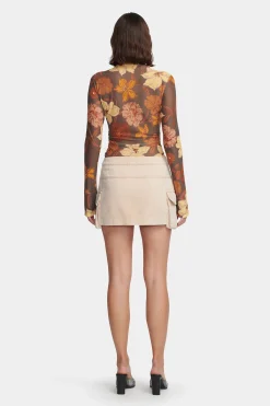 Ollie Denim Skirt Sand