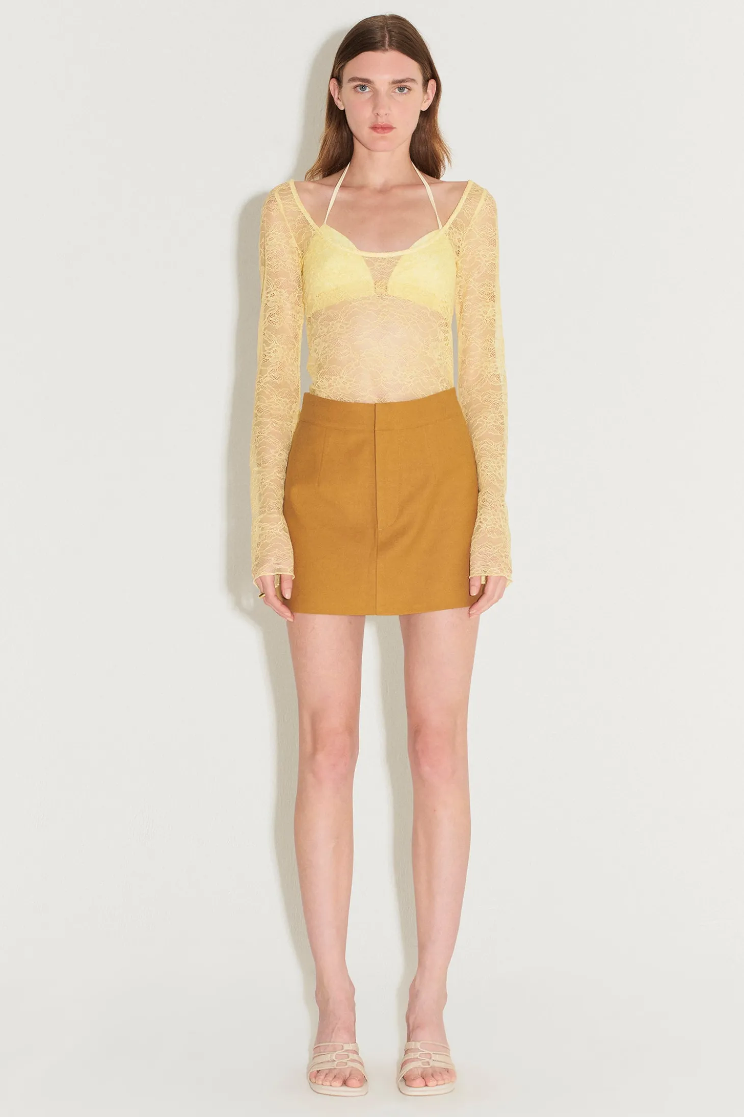 Omar Reversible Lace Top Butter