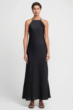 Pagen Silk Dress Black