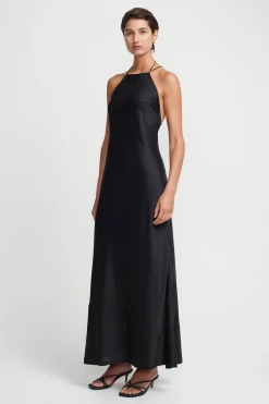 Pagen Silk Dress Black