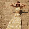 Paros Dress White Checker