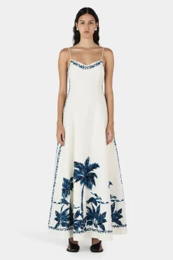 Pepper Maxi Dress Blue Hawaii